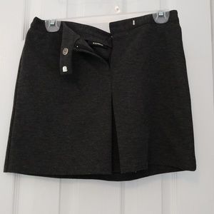 Express dark Gray Pleated Skirt